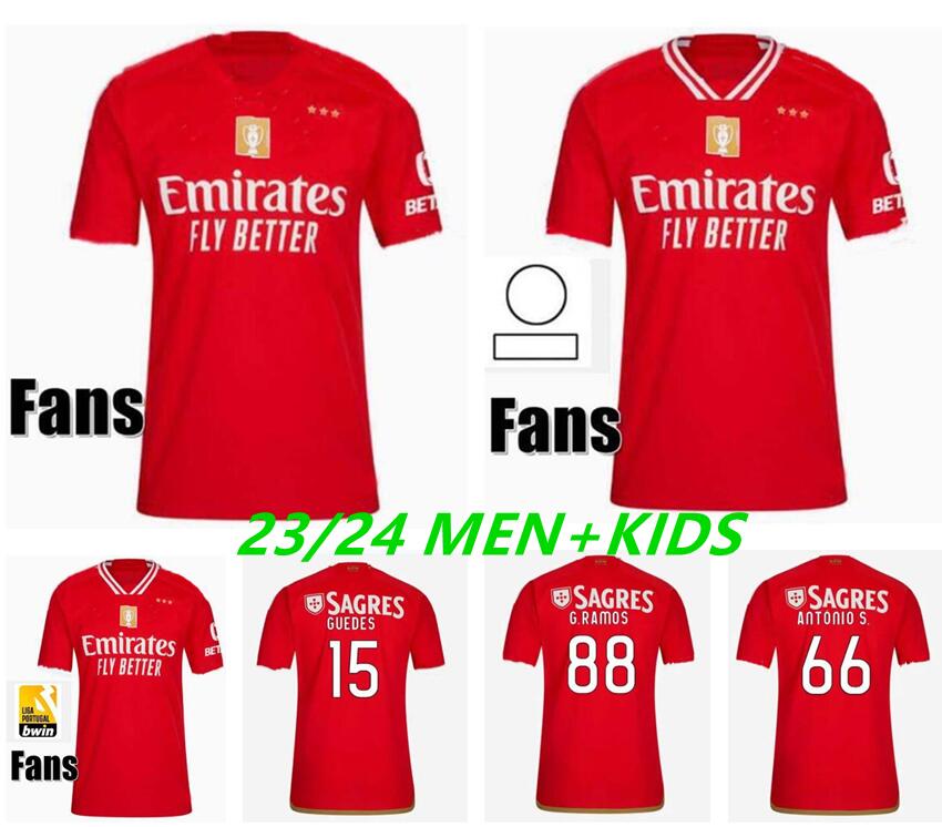 

23 24 Fans Player version Benfica soccer jerseys SEFEROVIC WALDSCHMIDT EVERTON PIZZI RAFA DARWIN G.RAMOS 2023 2024 Home Away Men kids kit Football shirts OTAMENDI 66, 22/23