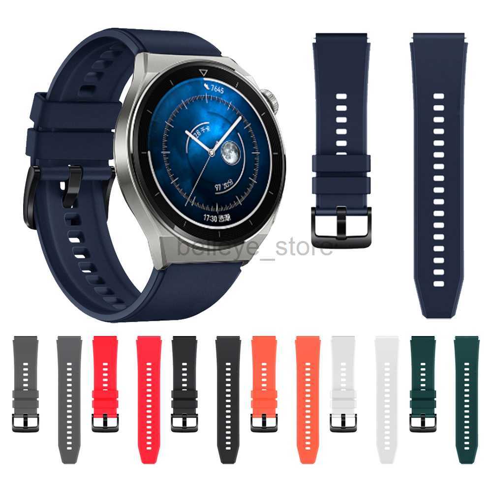 

Other Watches Official Silicone Band For Huawei Watch Gt 3 Pro 46mm Sport Rubber Original Watchband For Huawei Gt2 Pro Wristband Bracelet 22mm J230529