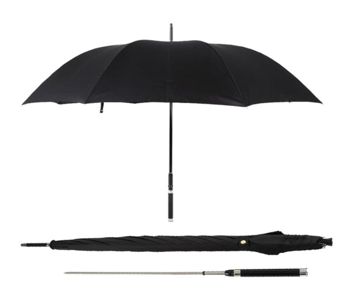 

Sword Warrior Selfdefense Umbrella Long Handle Man Automatic Windproof Creative Business Sunny And Rainy Umbrella Gift T2001173916207, Black