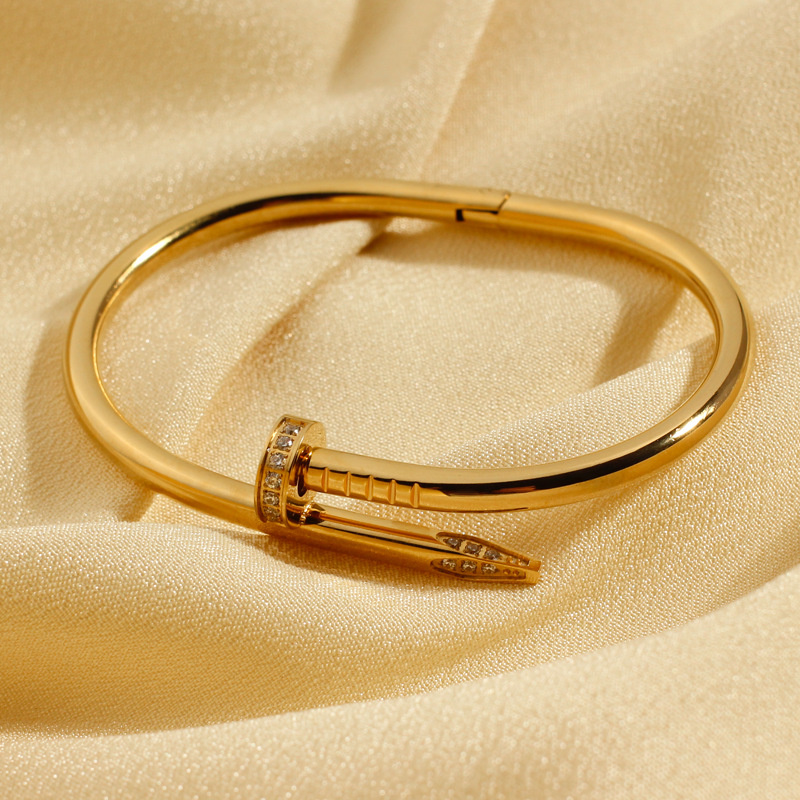 

Jewlery Designer for Women bangles for women gold bangle gold nail bracelet all titanium alloy electroplating bracelet men's cuff bracelet never fade not allergic