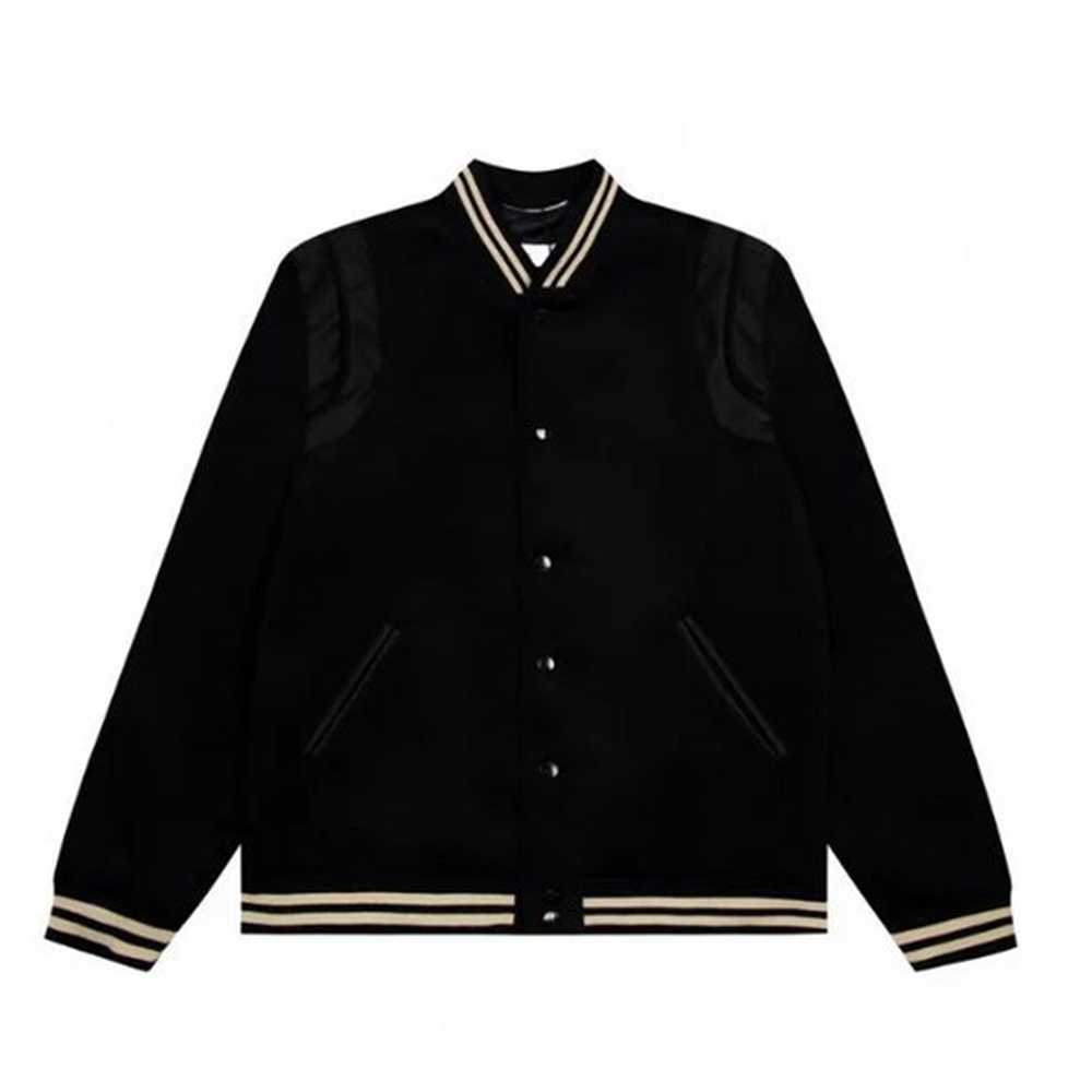 

Autumn jacket designer Thin coat uniform stitching Hooded high street couple men's hip-hop Classic retro baseball Pure color casual all-match parka N9XU