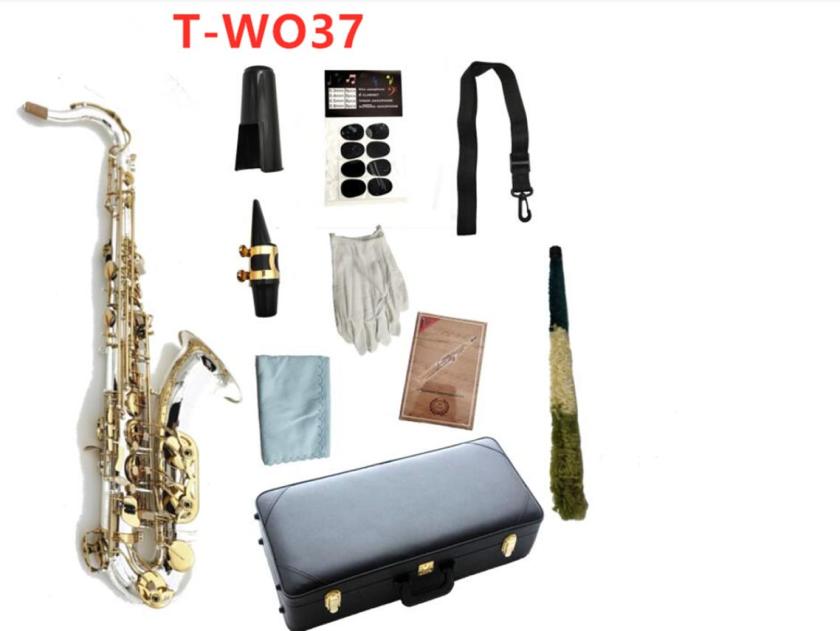 

YANAGISAWA WO37 Tenor Bb Tune Saxophone B Flat Brass Musical Instruments Nickel Silver Plated Body Key Sax With Case Mouthpiece3440565