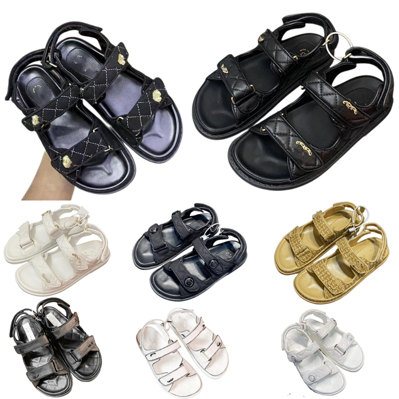 

designer sandals womens Top quality Sandals summer beach Crystal calfskin casual shoes platform famous women, 13