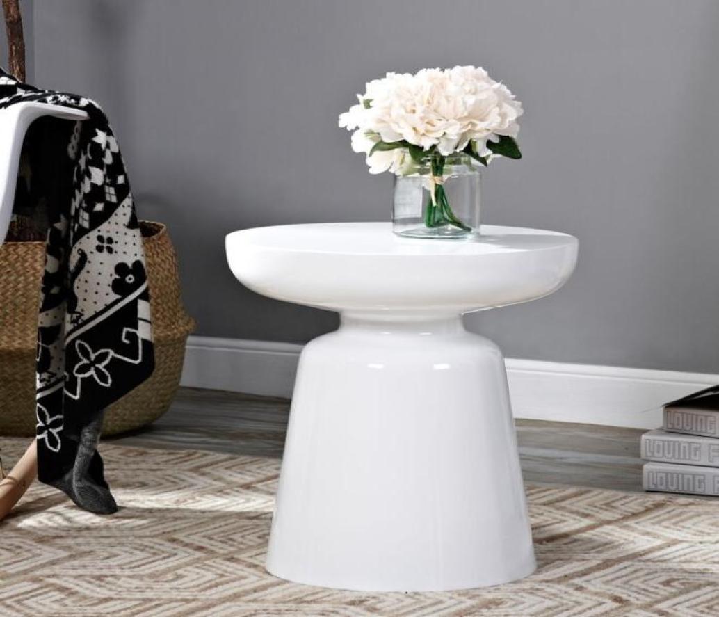 

Living Room Furniture Martini Luxurious Sidetable Single Chair Table Leisure Coffee Metal White black8419914
