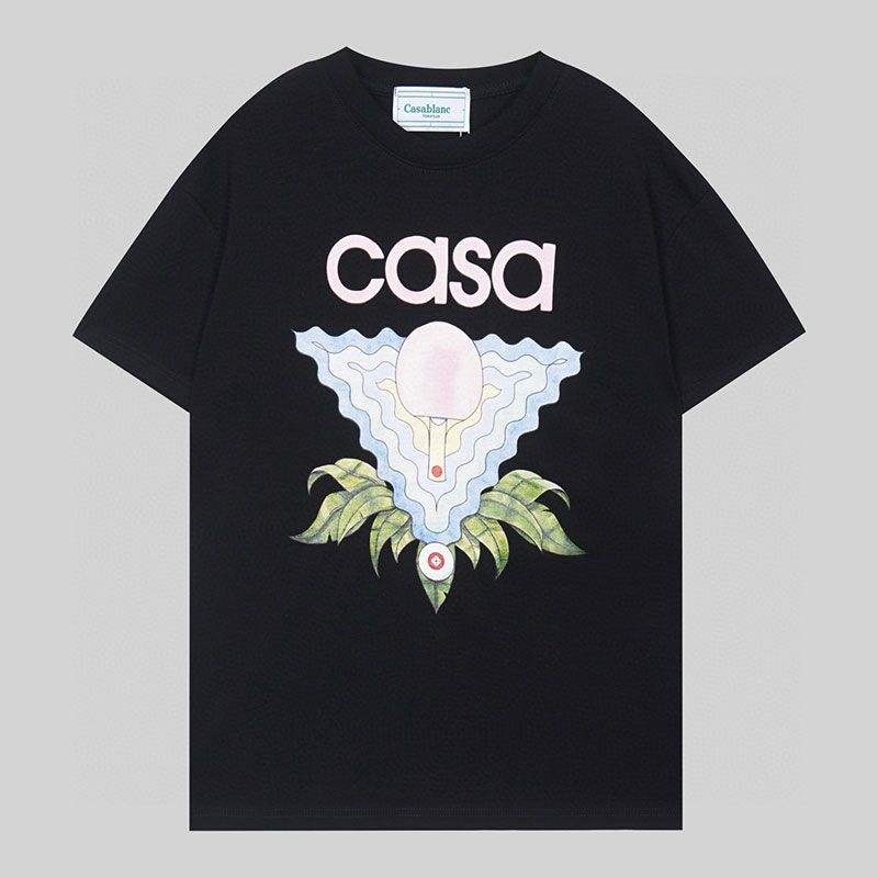 

summer tennis club icon t-shirt white tennis screen-printed t-shirt vacation beach casa designer summer fashion leisure loose vacation beach short sleeve tee 1K