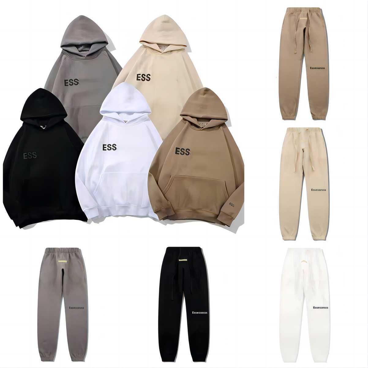 

classics Designer Hoodies Sweater Men's Women's Fashion Streetwear Pullover Sweatshirt Loose essentail Hoodie Couple Top Clothing Tech Fleece jackets yyh05, Beige pant