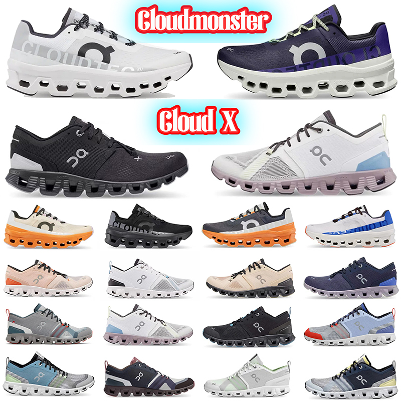 

Cloudmonster Running Shoes Men Women on Cloud Monster x 3 Shif Lightweight Designer Undyed White Workout and Cross Trainers Mens Outdoor Sports Sneakers, 14# denim white