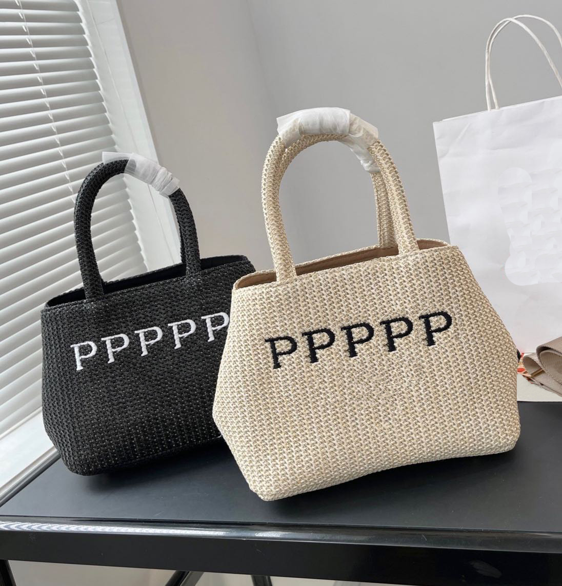 

Top handbag mini shopping bag for women totes fashion Lafite woven designer shoulder bag casual crossbody bag, Chooes color