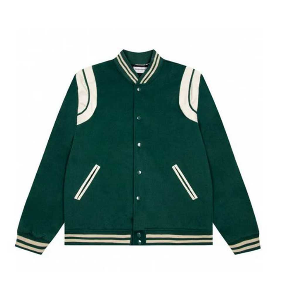 

Autumn jacket designer Thin coat uniform stitching Hooded high street couple men's hip-hop Classic retro baseball Pure color casual all-match parka 2WMP