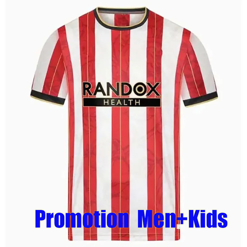 

SHEFFIELD PROMOTION home away soccer jerseys Sander Berge UNITED John Egan Rhian Brewster Anel Ahmedhodzic Oliver McBurnie Jayden Bogle men kids football shirt