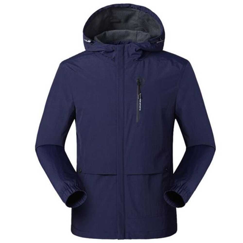 

New Jacket Men Spring Autumn Thin Single-layer Fleece Waterproof Casual Clothing Mens Outwear Breathable Windproof Rain Jackets 0W8X, Beige