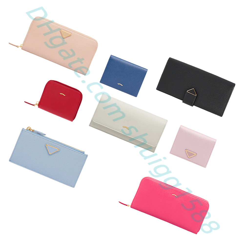 

Key Wallets Genuine Leather luxury Designer Womens mens coin purse wallet pouch retro Coin Purses Fashion style Card Holder Original box, 9-pink