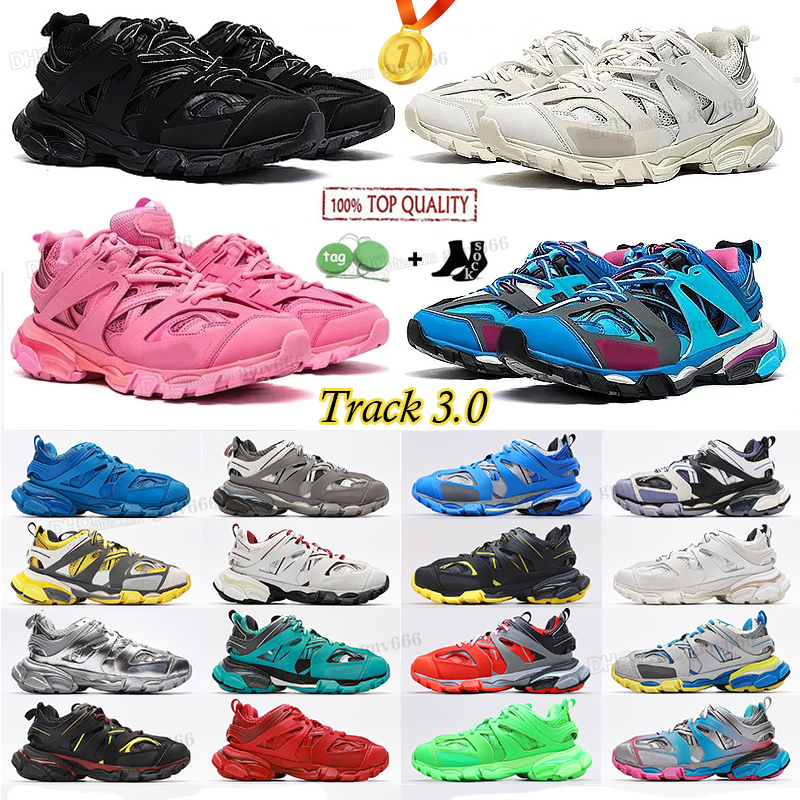 

Luxury Men Women Casual Shoes Designer Track 3 3.0 Triple white black Sneakers Tess.s. leather Trainer Nylon Printed Platform trainers balenciagas balencaiga, 13