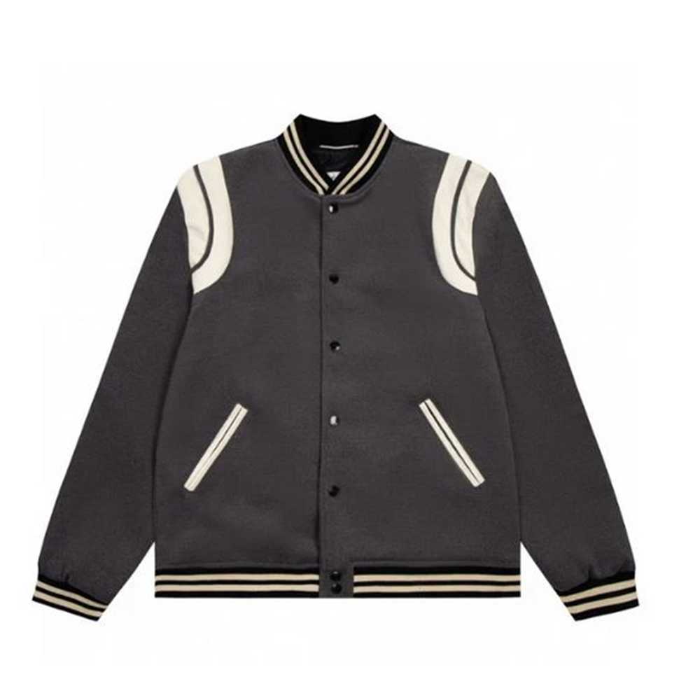 

Autumn jacket designer Thin coat uniform stitching Hooded high street couple men's hip-hop Classic retro baseball Pure color casual all-match parka N1HR