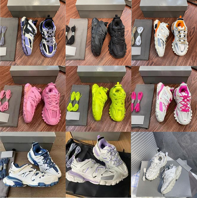 

2023 Luxury Men Women Casual Shoes Designer Track 3 3.0 Triple white black Sneakers Tess.s. leather Trainer Nylon Printed Platform trainers 36-45, 37