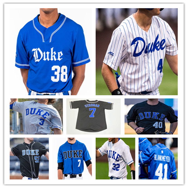 

Ncaa College Blue Devils Baseball Jersey Marcus Stroman Jay Beshears Alex Mooney Stone Tyler Albright MJ Metz Giovanni DiGiacomo Luke Storm Fran Oschell III Tallon, Men black