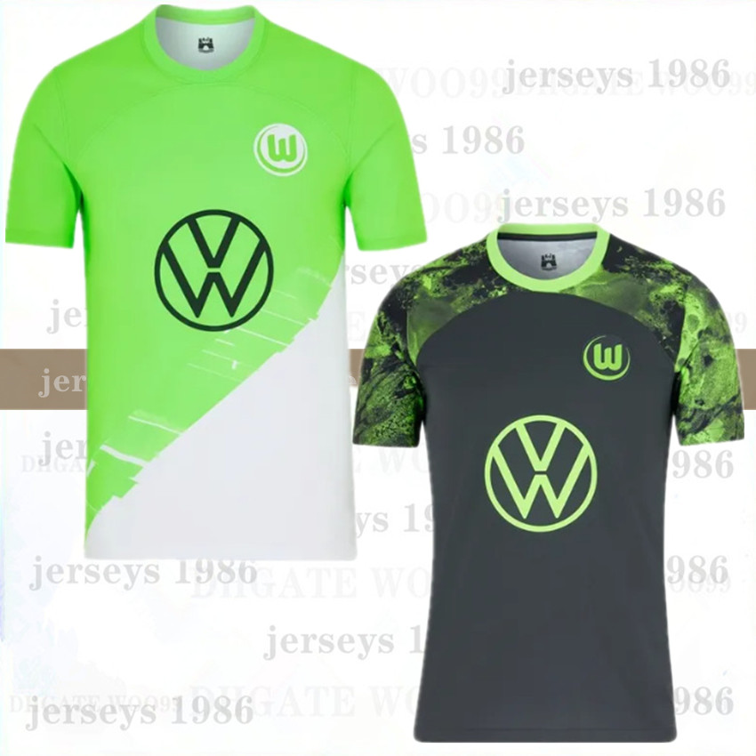 

23 24 VfL Wolfsburg Soccer jerseys LACROIX VAN DE VEN 2023 2024 ARNOLD SVANBERG Football Shirt MARMOUSH WIND WALDSCHMIDT WIMMER NMECHA GERHARDT Camisetas 999, 2324 away