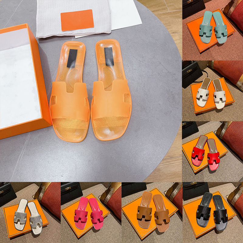 

2023 Designer Women Slippers Genuine Leather Sandals H Summer Oran Sandals Flat Flip Flop Crocodile Skin Slides Ladies Beach Sandal Party Wedding Slipper 35-42