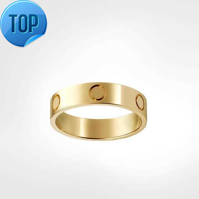 

Love Screw Ring Mens Rings Classic Luxury Designer Jewelry Women Diamond Titanium Steel Alloy Gold-plated Gold Silver Rose Never Fade Not Allergic 4mm 5mm 6mm Gift