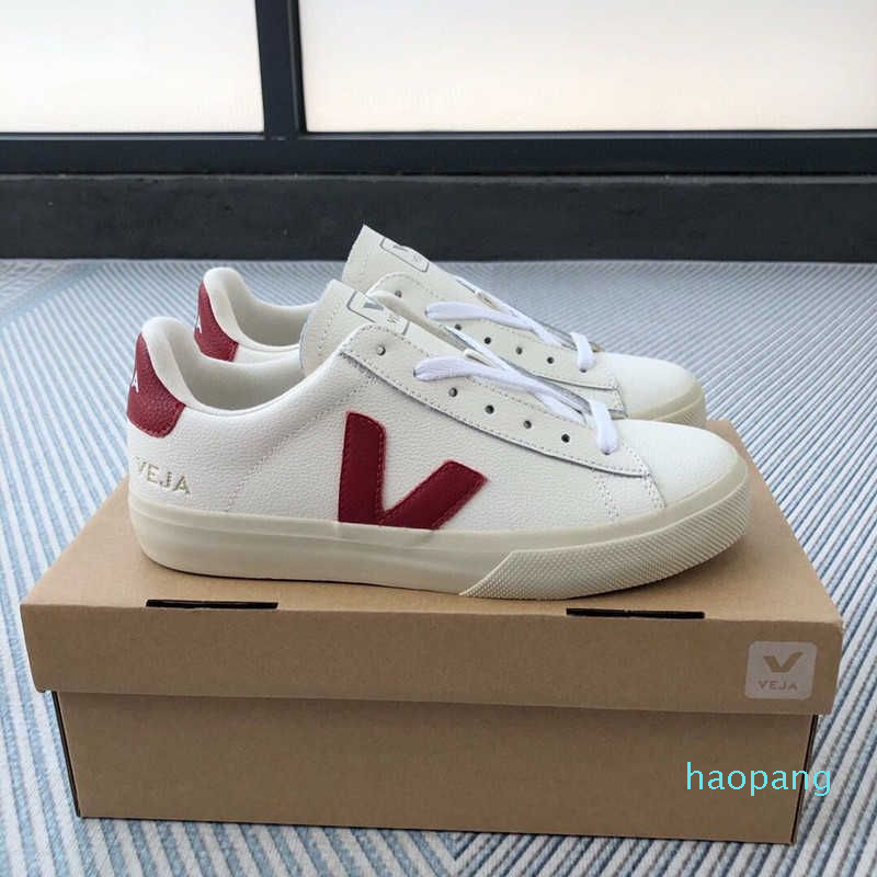 

top quality Casual Shoes Four season VEJA sm white sports women's casual board shoes kinds of comfortable all cow leather, Beige