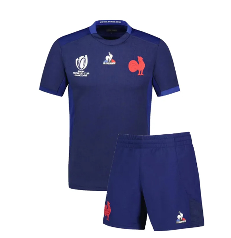 

Kids New style FRANCE RUGBY 2023 HOME SHIRT 2023 France Rugby Jersey Home rugby shirt POLO Jersey size 16-26 Top child full kits, 2023 rwc kids
