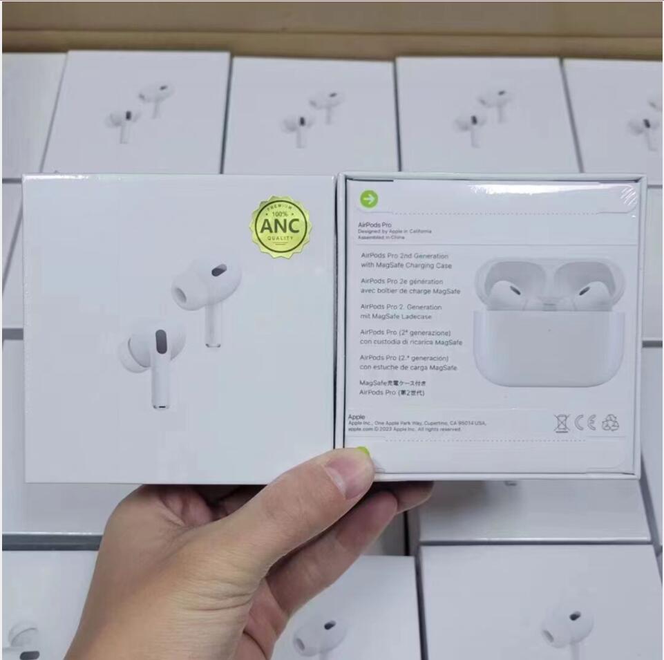 

AP4 Apple AirPods Pro 2 Air Gen 3 AP3 AP2 H1 Chip Transparency Metal Hinge Cases Wireless Charging ANC Bluetooth Headphones pk Pods 2 AP Pro AP2 W1 Earbuds 2nd Generation