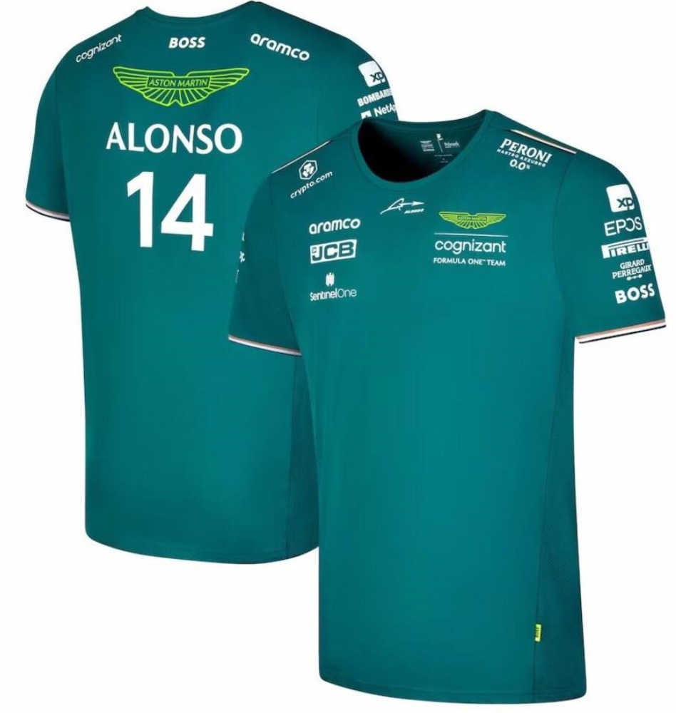 

Aston Martin Aramco Cognizant F1 Polos 2023 Official Team Polo Summer men' casual quick-drying short sleeve fashion30ess