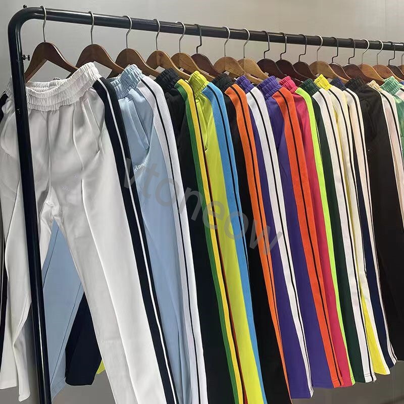 

Designer Men Pant Women print fashion style long pants Casual mens rainbow palms jogger Stripes Drawstring angels Asian size, The same as original