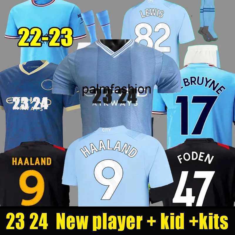 

22 23 24 HAALAND SOCCER JERSEYS GREALISH STERLING MANS CITIES MAHREZ fans player version DE BRUYNE FODEN 2022 2023 football tops shirt kids kit sets uniform, Image 11