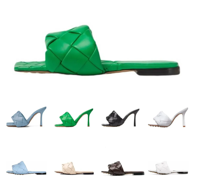 

Designer Top Quality Woman Sandals Square Toe High Heels Open-toe Woman Flat Slippers Designers Sandal Summer All-match Stylist Shoes Heel 7cm size 35-40