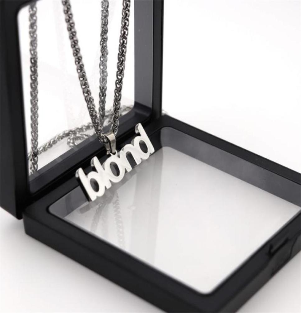 

Frank ocean blond fashion brand men and women pendant necklace hiphop personality couple street allmatch jewelry33682784621167