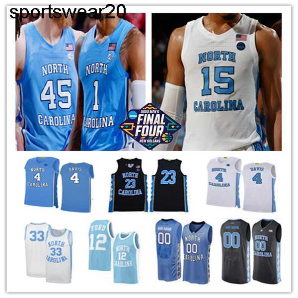 

2022 Final Four North Carolina Tar Heels UNC Basketball Jersey Armando Bacot Caleb Love Brady Manek R.J. Davis Dawson Garcia Leaky Black Kerwin Walton Harris Carter, Man black