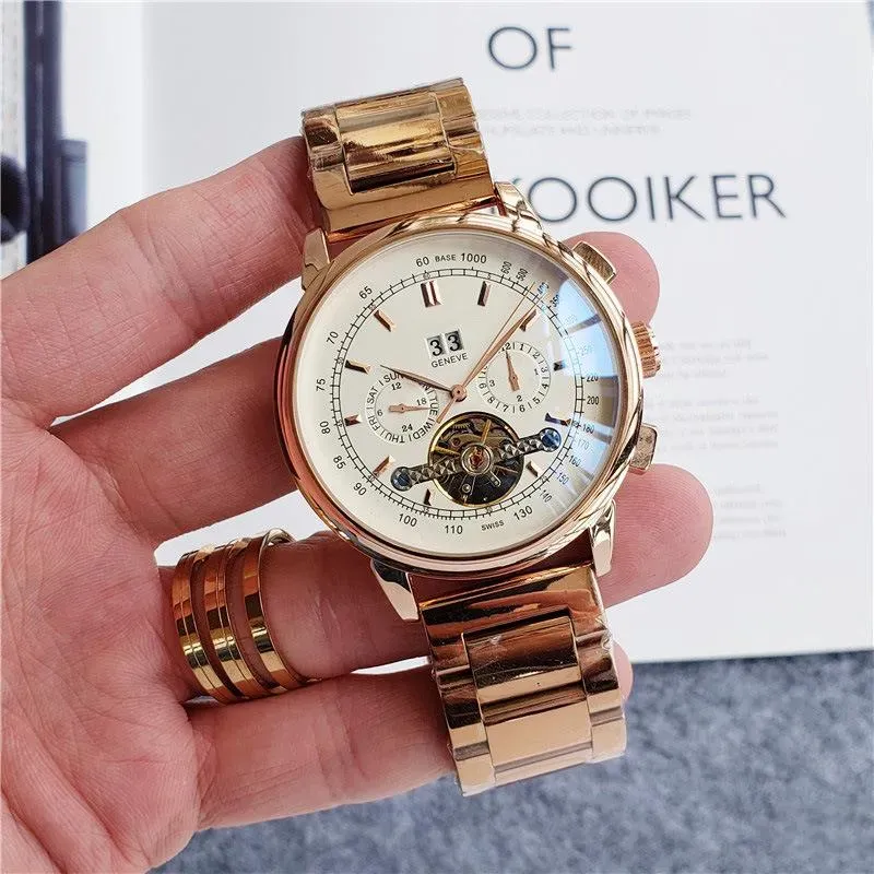 top-level Wrist Watch Men's Luxury Business Watch Luminous Relgio Digital Automatic mens Mechanical Wristwatch Tourbillon Waterproof Watches Me
