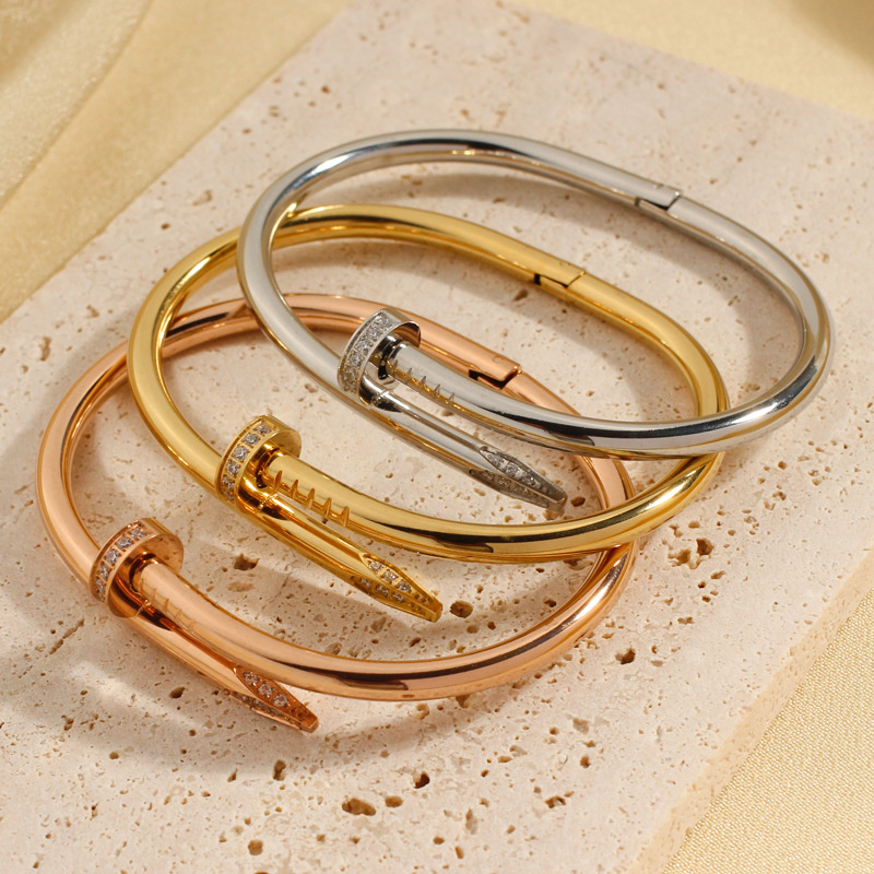 

nail bracelet jewlery designer for women bracelet men Ladies gold bracelet armband personality thin bracelet rose gold bracelet Valentine's Day gift