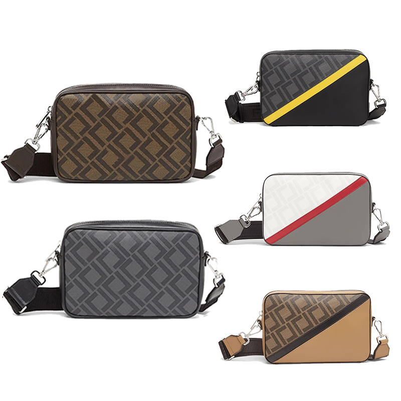

Luxury Designer camera bags womens mens fashion tote Cross Body handbag with Shoulder bag stripe Brown First wallet Clutch messenger bag nylon canvas summer bag, Slash-black
