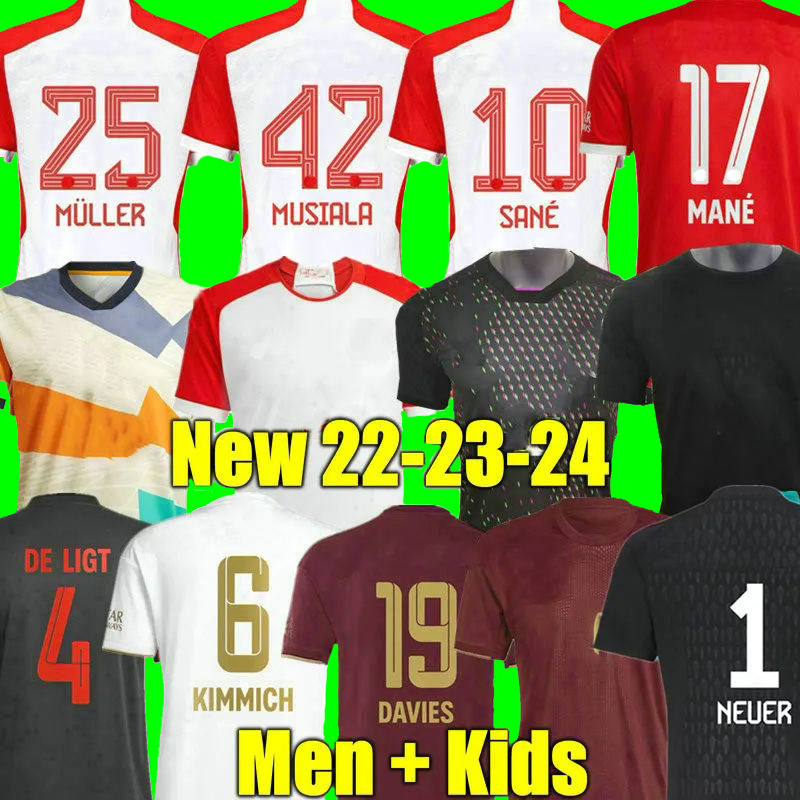 

soccer jersey SANE 2023 2024 football shirt Bayern Munich HERNANDEZ SANE KIMMICH MULLER DAVIES FANS Player Men Kids kit uniform JOAO CANCELO MUSIALA Bayern, Aldult oktoberfest