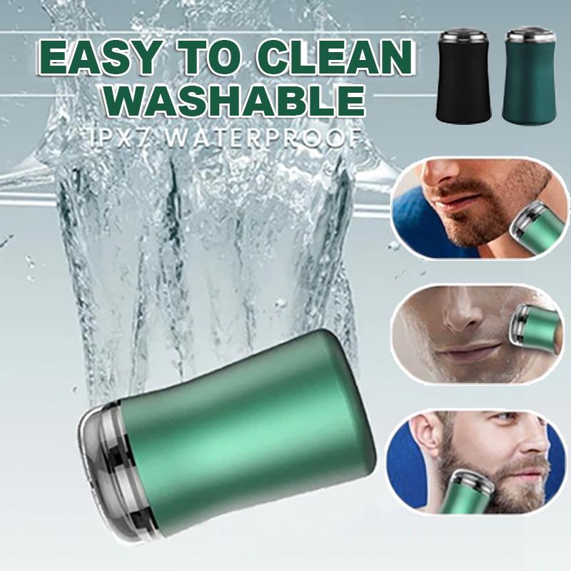 

Blades Mini Electric Shaver Pocket Size Waterproof Razor Washable Portable 2 Head Shaving Beard Trimmer Rechargeable Men Shaver Hine
