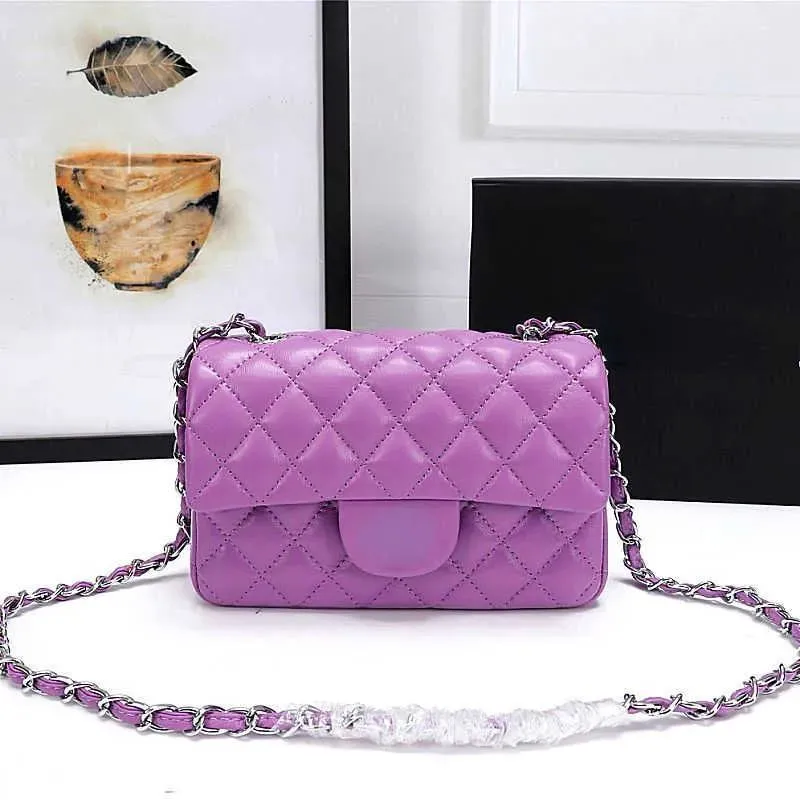 

20cm Classic High Version Leather Shoulder Bag Luxury Chain Crossbody Bags Designer Handbag Fashion Buckle Messenger Women Cowhide Sheepskin Purse Shoulder Bag, 14sheepskin