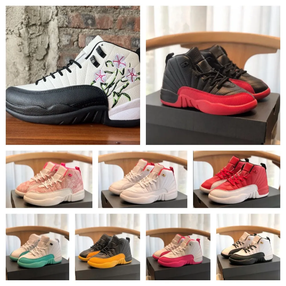 

Top quality versions baby Big Kid 12 basketball shoes Jumpman 12S Light Aqua Infant Floral Fiba Preschool Flu Game Youth Gradeschool Arctic, #07