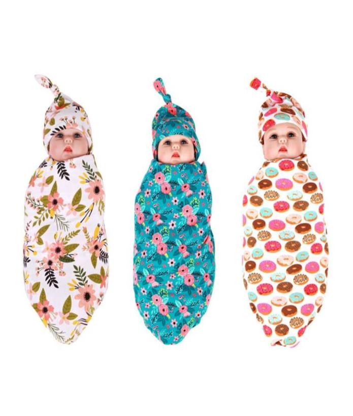 

Blankets Swaddling Born Swaddle Sack Sleep Blanket Beanie Set Hat Take Home Outfit Po Props Baby Shower GiftBlankets3907132, Red