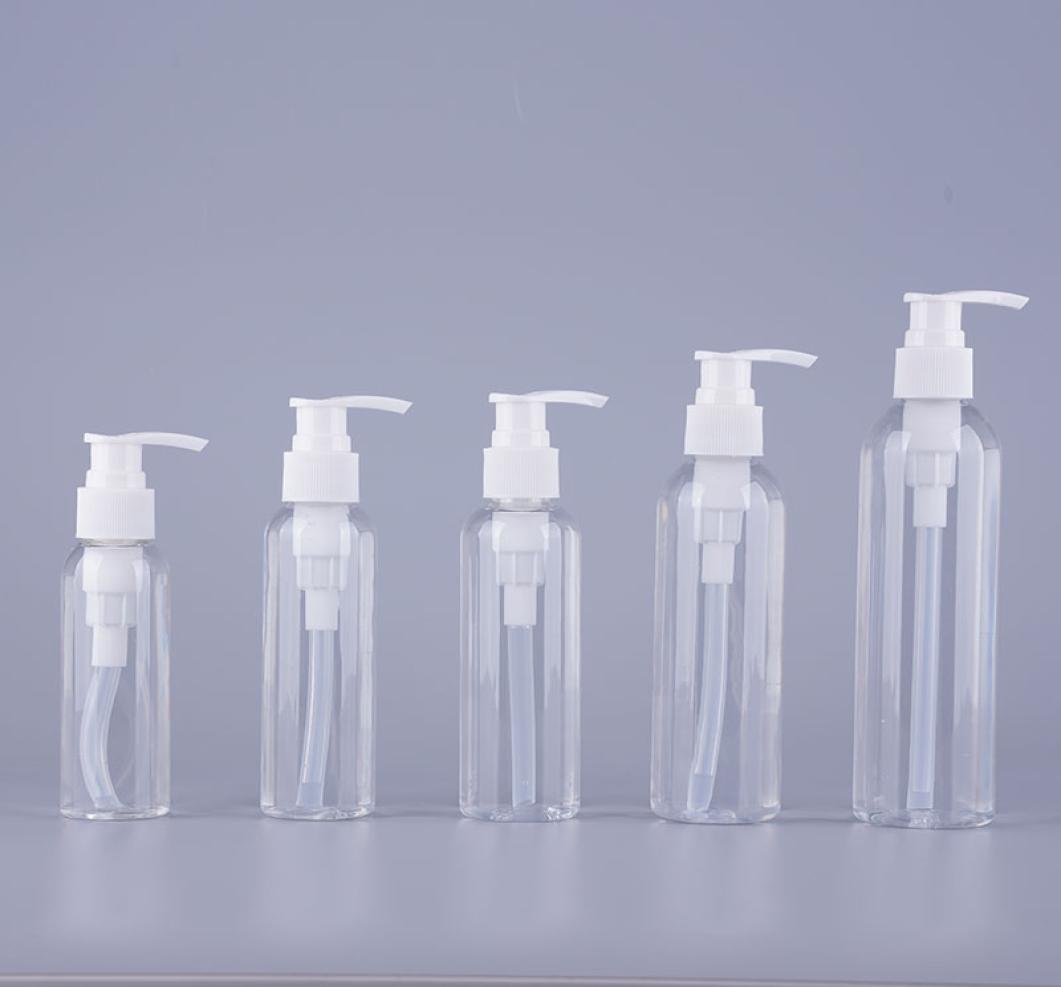 

Transparent 100ML120ML150ML180ML250ML 24pcs Travel Plastic Refillable Bottle Empty Containers For ShampooLotionsBody Wash7043279