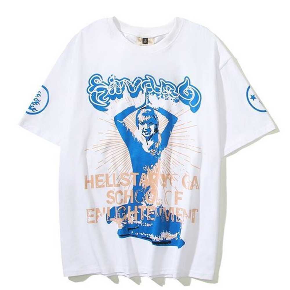 

Hellstar yoga classical designer t shirt summer short sleeve streetwear women men tshirt tee mens clothes 1HZW K0AH