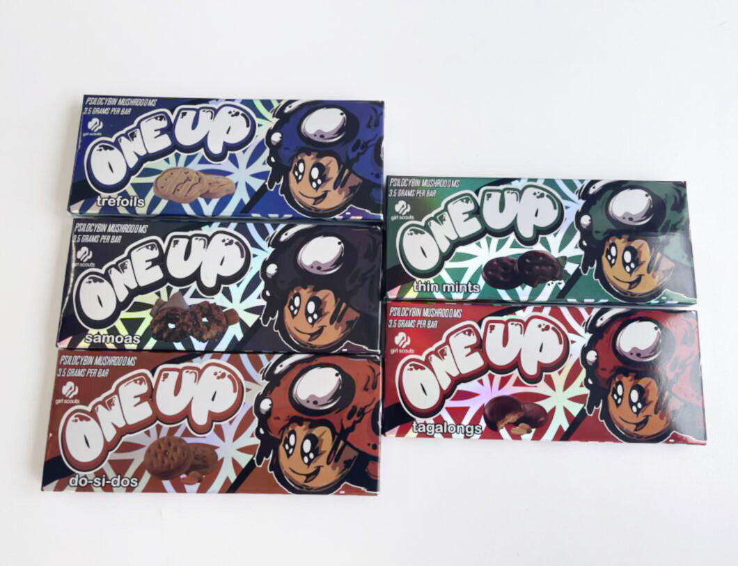 

One Up Cho colate Bar Packing Boxes 3.5 Grams Mushroom Oneup Packaging Pack Display Package Box