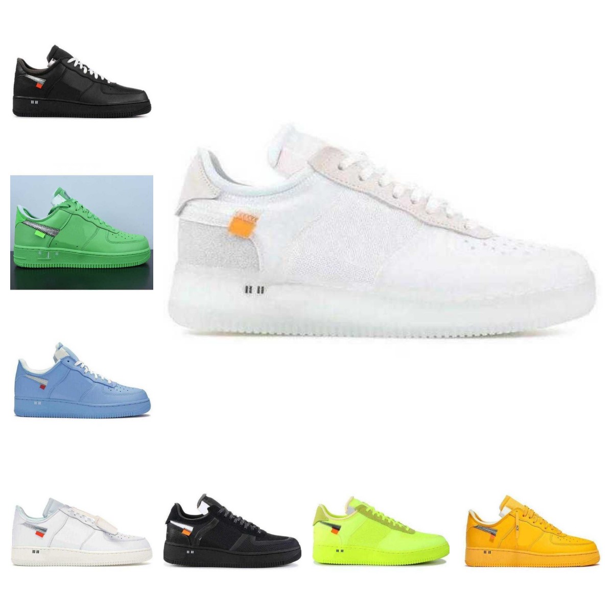 

Low 1 forces Brooklyn Off Running Shoes For Men Women MCA University Blue Gold Volt Moma Complexcons Authentic Trainers Sneakers