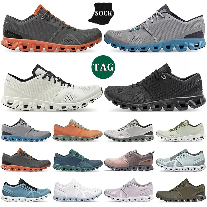 

Designer running shoes Cloud X1 X5 Sneaker Casual triple black white Aloe rust red alloy grey ash Storm Blue orange low mens sports sneakers womens trainers US 5-11, (13) 5.0