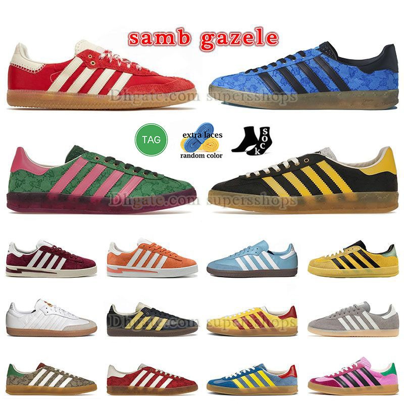 

Samba OG Gazelle Designer Shoes mens womens Wales Bonner Cream Green Vintage Beige G X Brown Pink Velvet Cloud White Vegan Black Gum Sneakers Office Loafers Trainers, A09