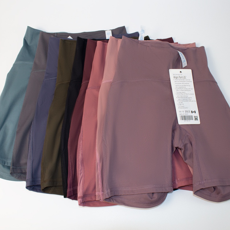 

LU-99 Women Sports Short Squat Proof High Waist Lulu Quality Butter Soft Fitness Tight Women Yoga Legging Shorts Cycling Athletic Gym, 006
