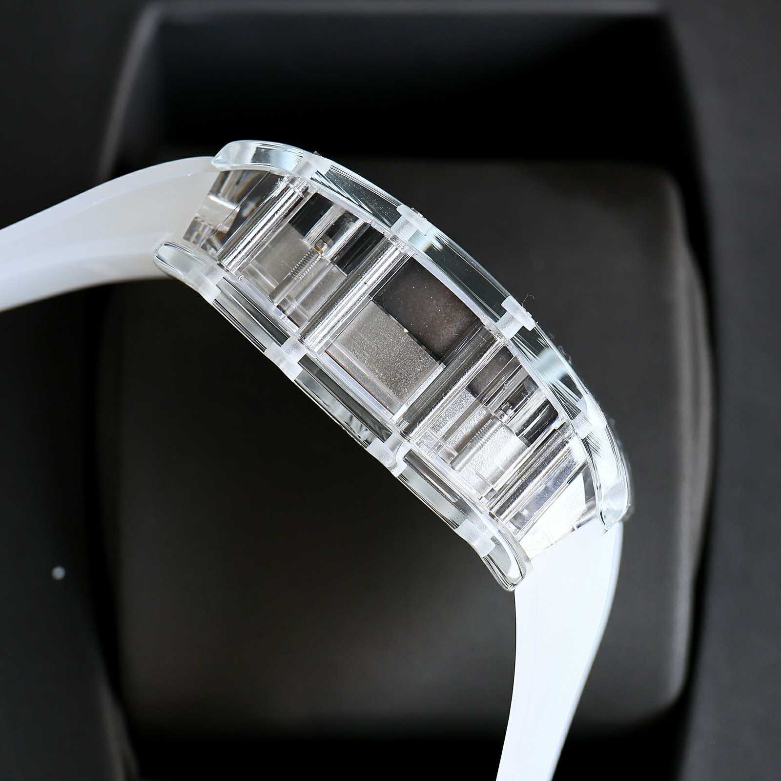 

RM052-01 SUPERCLONE Active tourbillon watches wristwatch Luxury Skull designer rm52 Skull Black Diamond hollowed out man's automatic mechanica 3 SN8N, Green