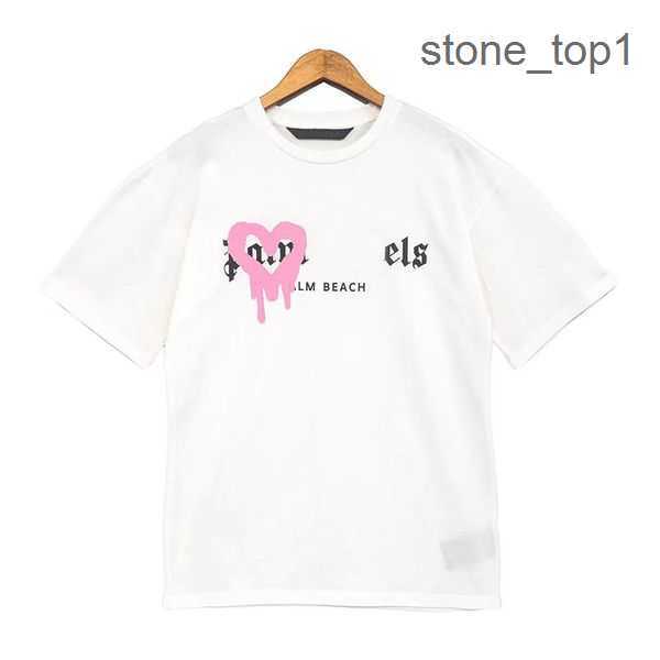 

Palmangel Mens Designer t Shirt Clothes Palms Shirts Women Fashion Spray Paint Graffiti Couple Short Sleeves High Street Loose Tide Brand 1 VOP9, 14