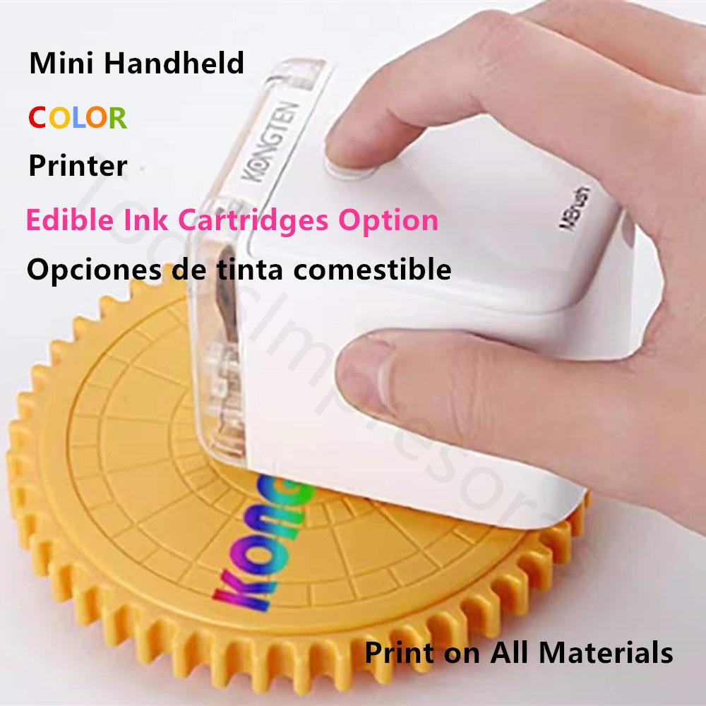 

Printers Kongten Mbrush Color Mobile Mini Inkjet Printer Wifi Android iOS Wireless Handheld Gift Card Printer Tattoo with Edible Ink